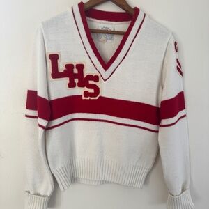 Vintage 1950s LHS Letterman Cheerleading Sweater